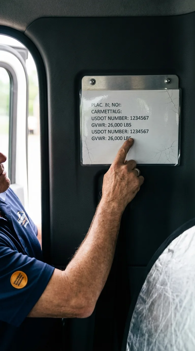 USDOT licensing placard verification in Mexico Beach